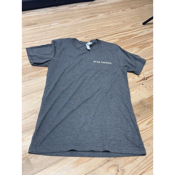 War Hippies T-Shirt Army Green Strength Protector Live Free Faith Love Men’s S - Picture 3 of 9